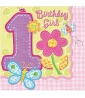 1st Birthday Girl Hugs & Stitches Small Napkins (16ct) 1st Birthday Girl Hugs & Stitches Small Napkins (16ct)