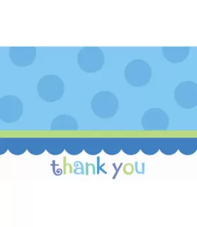 1st Birthday 'Sweet Lil' Cupcake Boy' Thank You Notes w/ Envelopes (20ct)