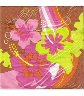 Hawaiian Luau 'Aloha Birthday' Lunch Napkins (16ct)