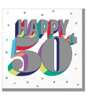 Over the Hill 'Here's to 50' Lunch Napkins (16ct)