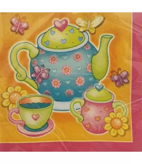 Happy Birthday 'Tea For You' Small Napkins (16ct)
