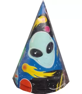Alien Encounter Cone Party Hats (8ct)