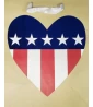USA Foil Heart Large Gift Bag (1ct) USA Foil Heart Large Gift Bag (1ct)
