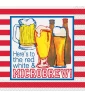 4th of July 'Red White and Microbrew' Small Napkins (16ct) 4th of July 'Red White and Microbrew' Small Napkins (16ct)