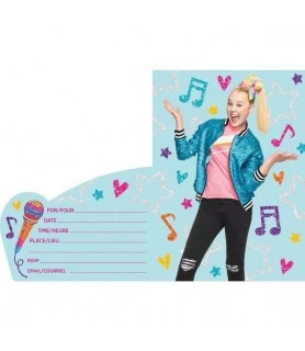 JoJo Siwa Rainbow Invitation Set w/ Envelopes (8ct)