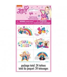 JoJo Siwa Rainbow Temporary Tattoos (4 sheets)