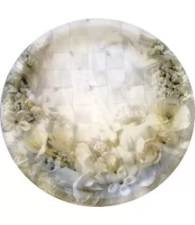 Wedding and Bridal 'Bridal Ribbons' Large Paper Plates (8ct)