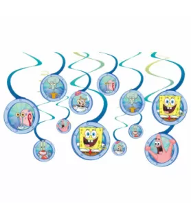 SpongeBob SquarePants 'Friends' Hanging Swirl Decorations (12ct)