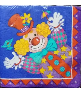 Circus 'Clownin' Around' Lunch Napkins (16ct)