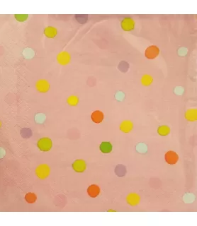 Sleepover Party Lunch Napkins Dots (16ct)