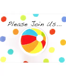 Summer 'Sunshine Stripes' Invitations w/ Envelopes (8ct)