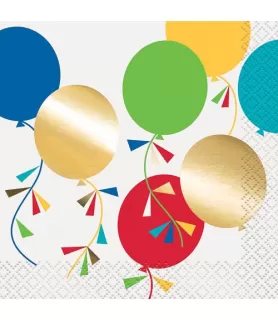 Happy Birthday 'Party Diamonds' Foil Small Napkins (16ct)