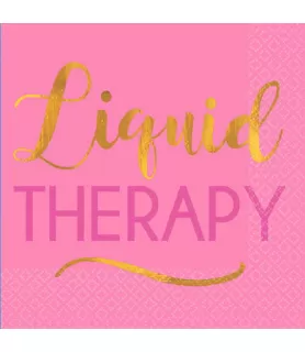 Adult Birthday 'Liquid Therapy' Small Napkins (16ct)