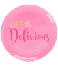 Adult Birthday 'Life is Delicious' Small Plastic Plates (20ct) Adult Birthday 'Life is Delicious' Small Plastic Plates (20ct)