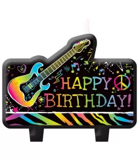 Neon Doodle Mini Candle Set (4pc)