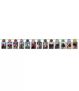 Happy Birthday 'Brilliant' 21st Birthday Photo Holder Garland (12ft)