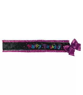 Happy Birthday 'Chic' Deluxe Sash (1ct)