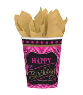 Born to be Fabulous 9oz Paper Cups (8ct)