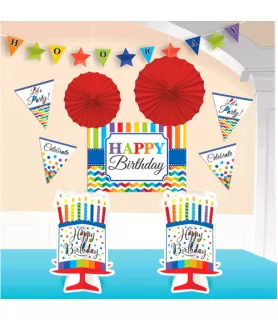 Bright Birthday Room Decorating Kit (10pc)