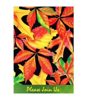 Happy Birthday 'Falling Leaves' Invitations w/ Envelopes (8ct)