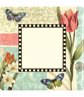 Floral 'Garden Melody' Extra Large Paper Plates (8ct)