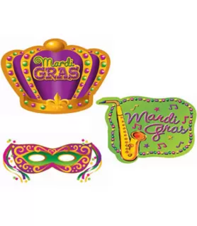 Mardi Gras Cutouts Value Pack (30pc)