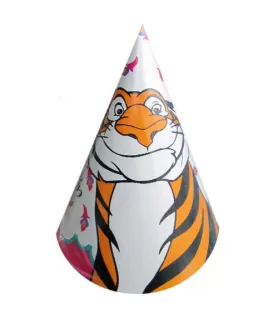 Aladdin Vintage 1992 'Jasmine and Rajah' Cone Hats (8ct)