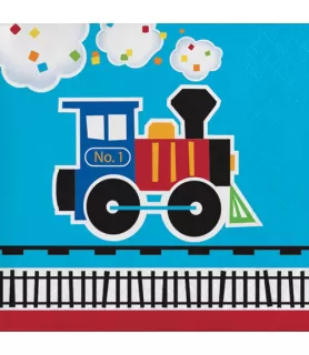 1st Birthday 'All Aboard' Small Napkins (16ct)