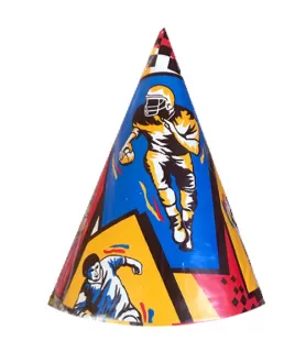 All Sports Vintage Cone Hats (8ct)