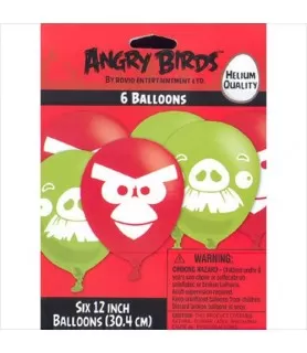 Angry Birds Latex Balloons (6ct)