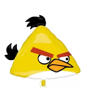 Angry Birds Yellow Supershape Foil Mylar Balloon (1ct)