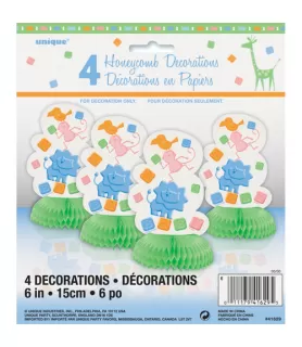 Animal Crackers Honeycomb Decorations (4ct)