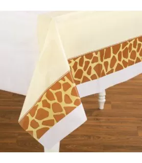 Giraffe Animal Print Plastic Table Cover (1ct)