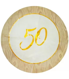 50th  Anniversary Foil Mylar Balloon (1ct)