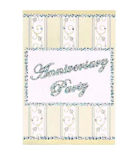 Anniversary Supplies 'Dazzling Anniversary' Invitations w/ Env.  (8ct)