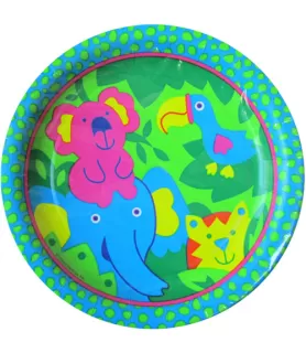 Jungle Animals 'Bright Safari' Small Paper Plates (8ct)