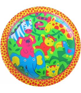 Jungle Animals 'Bright Safari' Large Paper Plates (8ct)