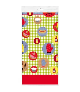 Barbecue Cookout Plastic Table Cover (1ct)