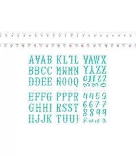 Boho Girl 'Free Spirit' Customizable Pennant Banner Kit (1ct)