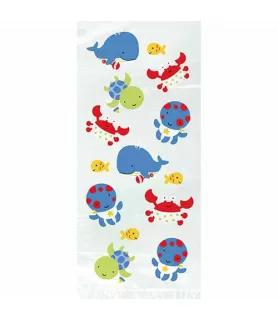 Baby Shower 'Under the Sea Pals' Cello Favor Bags w/ Twist Ties (20ct)