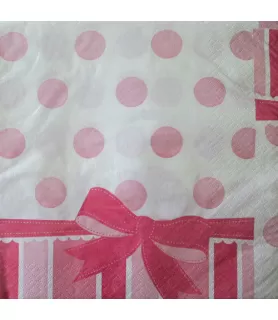 Baby Shower 'Pink Animals' Lunch Napkins (24ct)