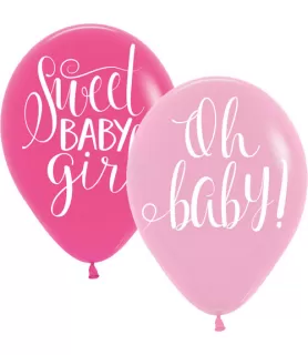 Baby Shower 'Sweet Floral' Latex Balloons (15ct)