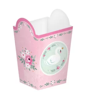 Baby Shower 'Sweet Swan' Small Popcorn Boxes (8ct)