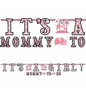Sweet Safari Girl Jumbo Letter Banner (1ct)
