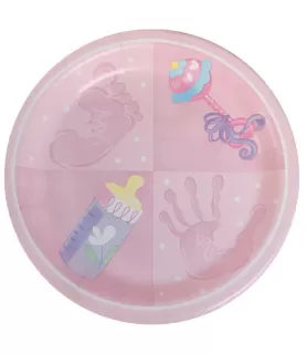 Baby Shower 'Baby Pink' Large Paper Plates (8ct)