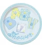 Baby Shower 'Blue Stitching' Small Paper Plates (8ct) Baby Shower 'Blue Stitching' Small Paper Plates (8ct)
