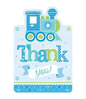 Baby Shower 'Welcome Little One Boy' Thank You Note Set w/ Envelopes (8ct)