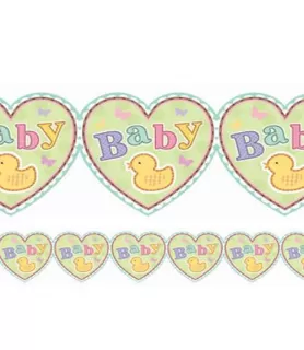 Baby Shower 'Tiny Bundle' Printed Garland (1pc)