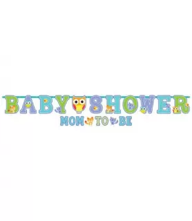Baby Shower 'Woodland Welcome' Jumbo Letter Banner w/ Mini Banner (1ct)