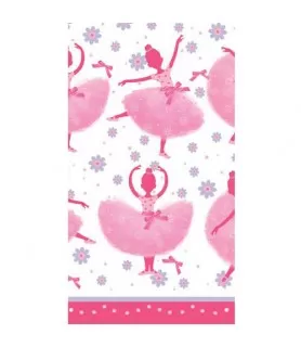 Ballerina 'Tutu Much Fun' Plastic Table Cover (1ct)